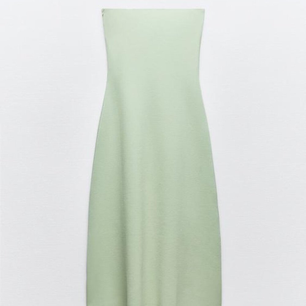 ZARA KNIT BANDEAU DRESS - Picture 2 of 6